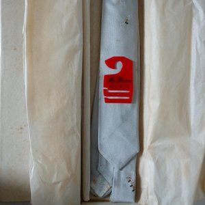 Vintage Silver Beau Brummell Mr. Pierre Silk Tie